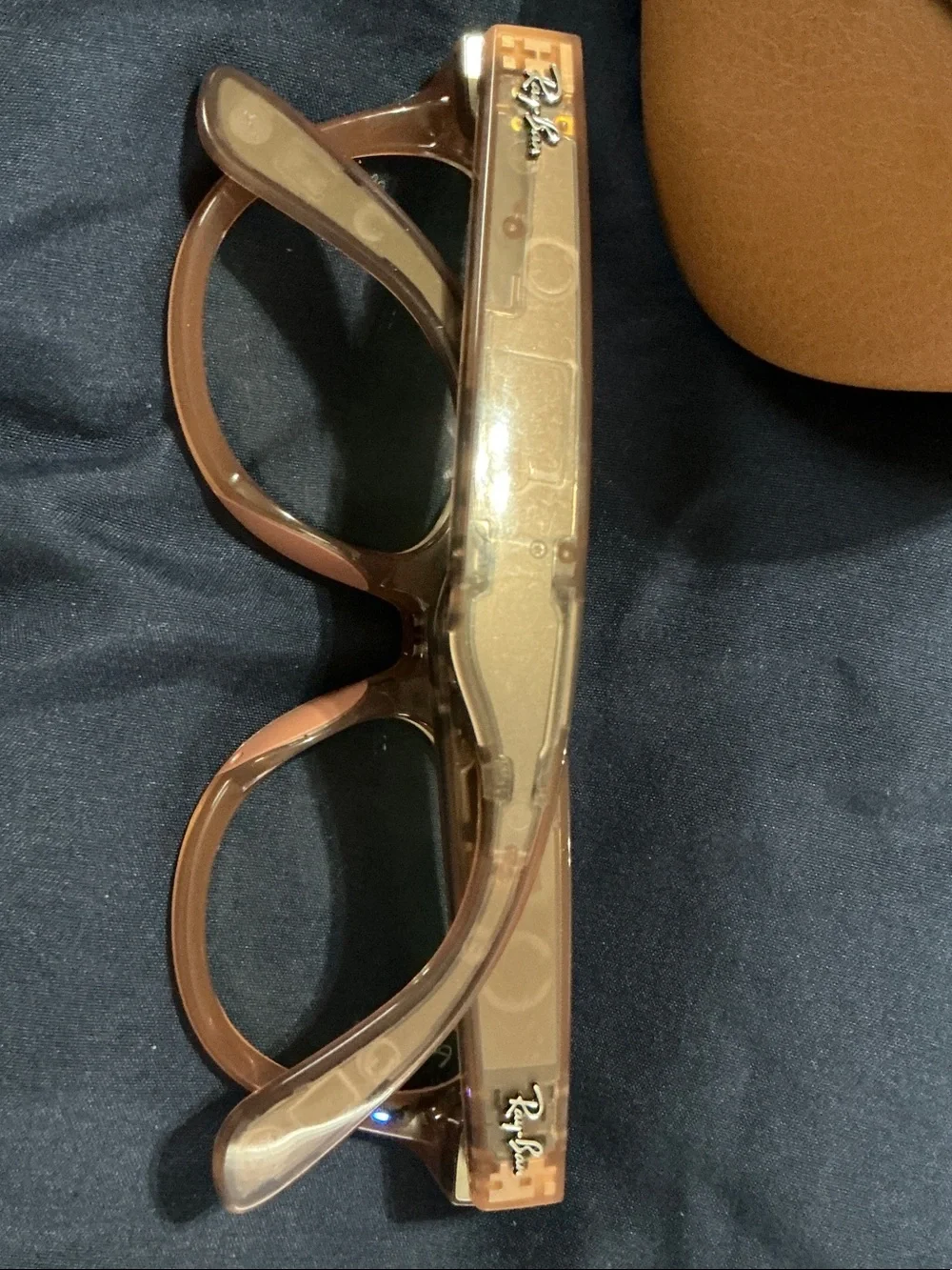 Ray-Ban Brown/Tan Hard Sunglasses Case